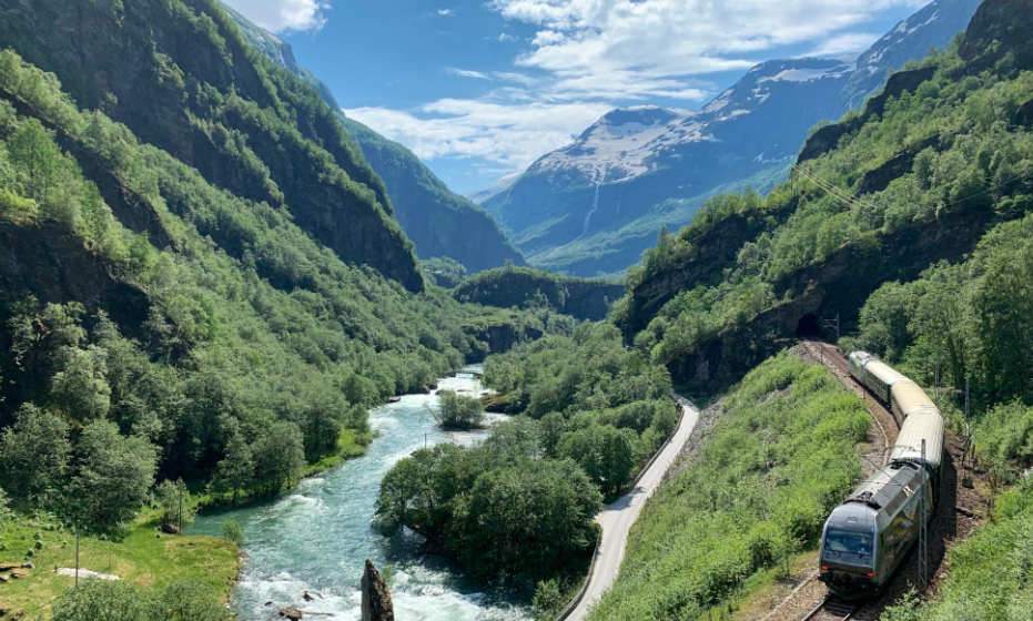 Flåm Railway, Flåm, Aurlandsfjord, Norway